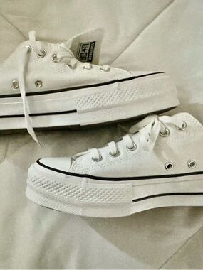 Converse Low Top Sneakers in Black and White